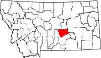 Map of Montana highlighting Musselshell County.svg
