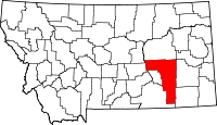 Map of Montana highlighting Rosebud County.svg