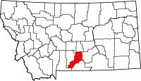 Map of Montana highlighting Stillwater County.svg