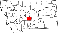 Map of Montana highlighting Wheatland County.svg