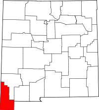 Map of New Mexico highlighting Hidalgo County.svg