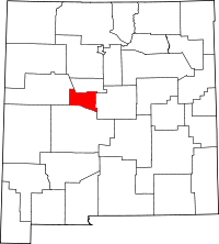 Map of New Mexico highlighting Valencia County.svg