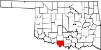 Map of Oklahoma highlighting Jefferson County.svg