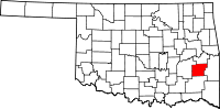 Map of Oklahoma highlighting Latimer County.svg