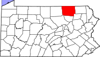 Map of Pennsylvania highlighting Bradford County.svg