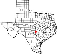 Map of Texas highlighting Blanco County.svg