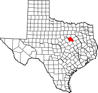 Map of Texas highlighting Hill County.svg