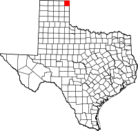 Map of Texas highlighting Lipscomb County.svg