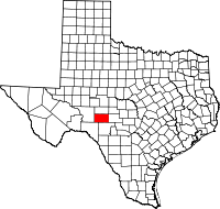 Map of Texas highlighting Sutton County.svg