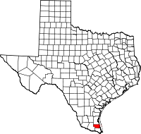 Map of Texas highlighting Willacy County.svg