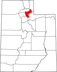 Localisation du comté de Morgan sur la carte de l’Utah
