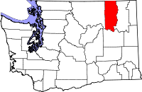 Map of Washington highlighting Ferry County.svg