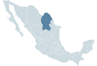 Localisation de l'État de Coahuila*