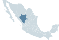 Localisation de l'État de Durango
