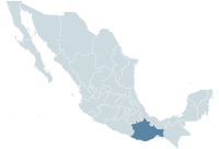 Localisation de l'État d'Oaxaca