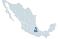 Localisation de l'État de Puebla