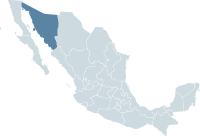 Localisation de l'État de Sonora