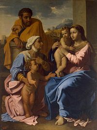 Nicolas Poussin - The Holy Family with St Elizabeth and John the Baptist - WGA18338.jpg