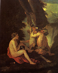 Nymphe et satyr - Nicolas Poussin - Musée Pouchkine Moscou.jpg