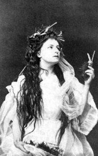 Helena Modrzejewska dans Ophelia de Shakespeare