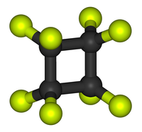 représentation de l'Octafluorocyclobutane