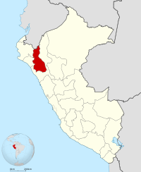 Localisation de la région Cajamarca