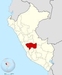 Localisation de la région Junín