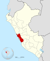 Localisation de la région Lima