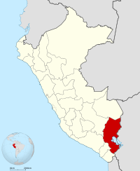 Localisation de la région Puno