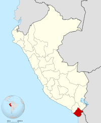 Localisation de la région Tacna