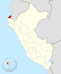 Localisation de la région Tumbes