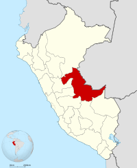 Localisation de la région Ucayali