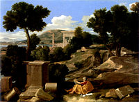 Poussin - Paysage avec saint Jean à Patmos - Chicago Art Institute.jpg