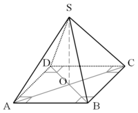 Pyramide géométrique vue en perspective