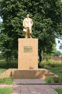 Statue de Lénine à Rochal.