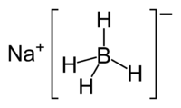 Formule développée du tétrahydruroborate de sodium