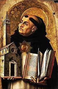 Saint Thomas d’Aquin, le docteur angélique Retable de Carlo Crivelli (1494)