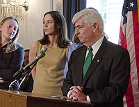 En 2005 avec le sénateur Chris Dodd (Washington DC)