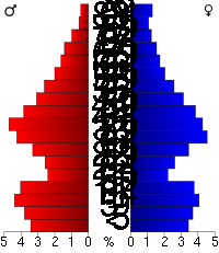 Pyramide des âges.