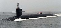 Le USS Wyoming, sous-marin lanceurs d'engins balistiques américain