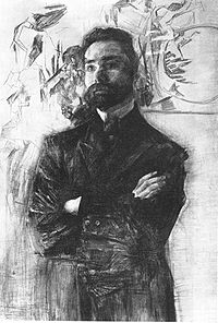 Portrait de Brioussov par Mikhaïl Vroubel