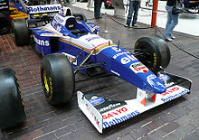 Photo de la Williams FW18 de Damon Hill exposée au musée automobile de Beaulieu
