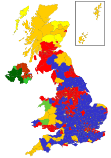 Carte des résultats par circonscriptions