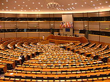 Hémicycle du Parlement à Bruxelles