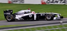 Photographie de Rubens Barrichello, à bord de la Williams FW33