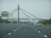 Photographie de l’autoroute A 7 en direction de Lyon après la jonction avec l’autoroute A 9