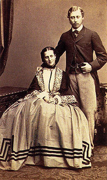 Alexandra et Edouard peu après leur mariage.