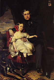 Le prince de Wagram et sa fille Malcy par Winterhalter