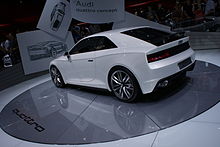 Audi Quattro Concept dévoilé lors du Mondial de l'automobile 2010 à Paris.