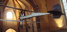 Avion biplan Breguet,1911, chapelle du Musée des arts et métiers
